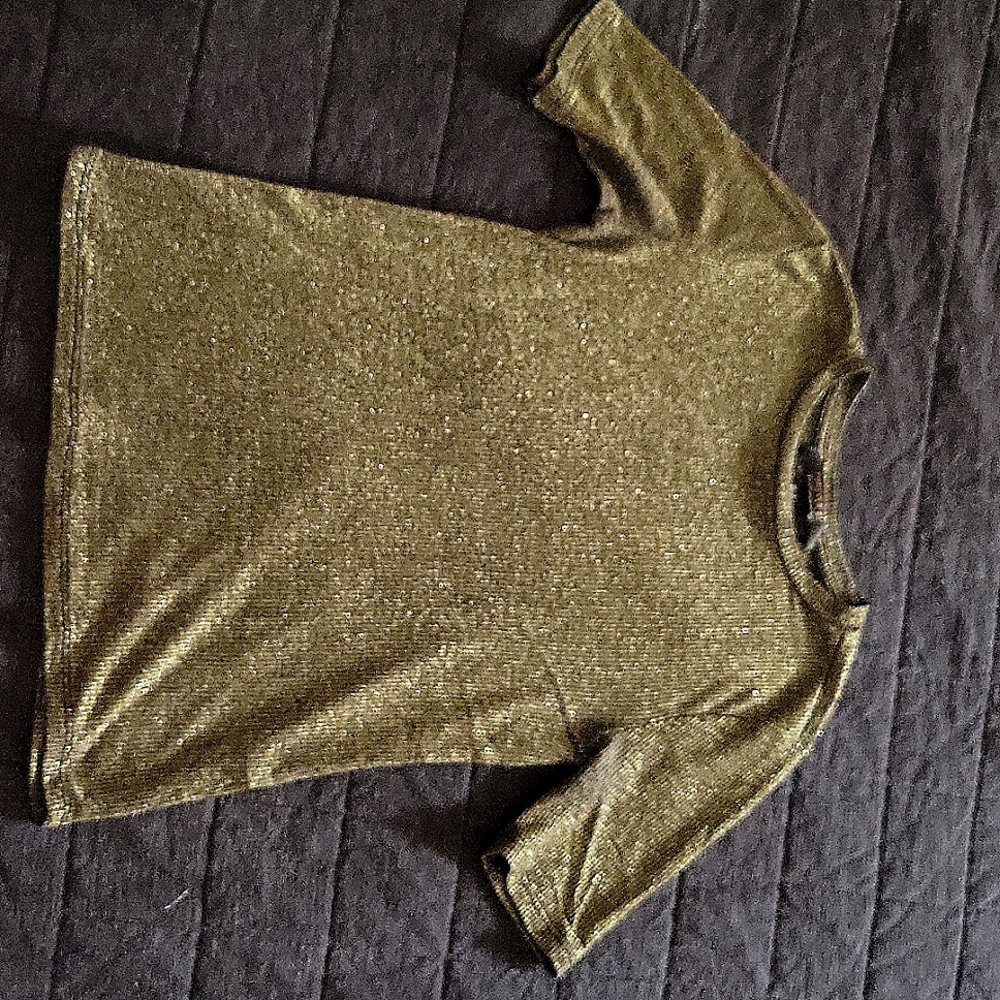 Sparkling Gold Shirt - size Small